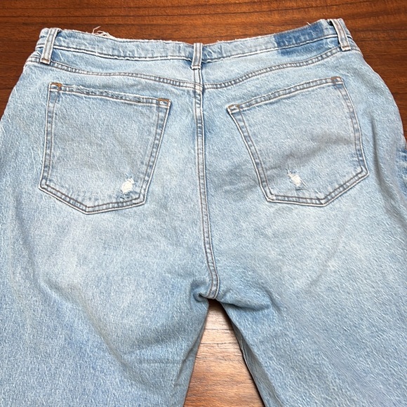 Abercrombie curve love 90’s straight ultra high rise vent hem jeans size 33 - Picture 8 of 9